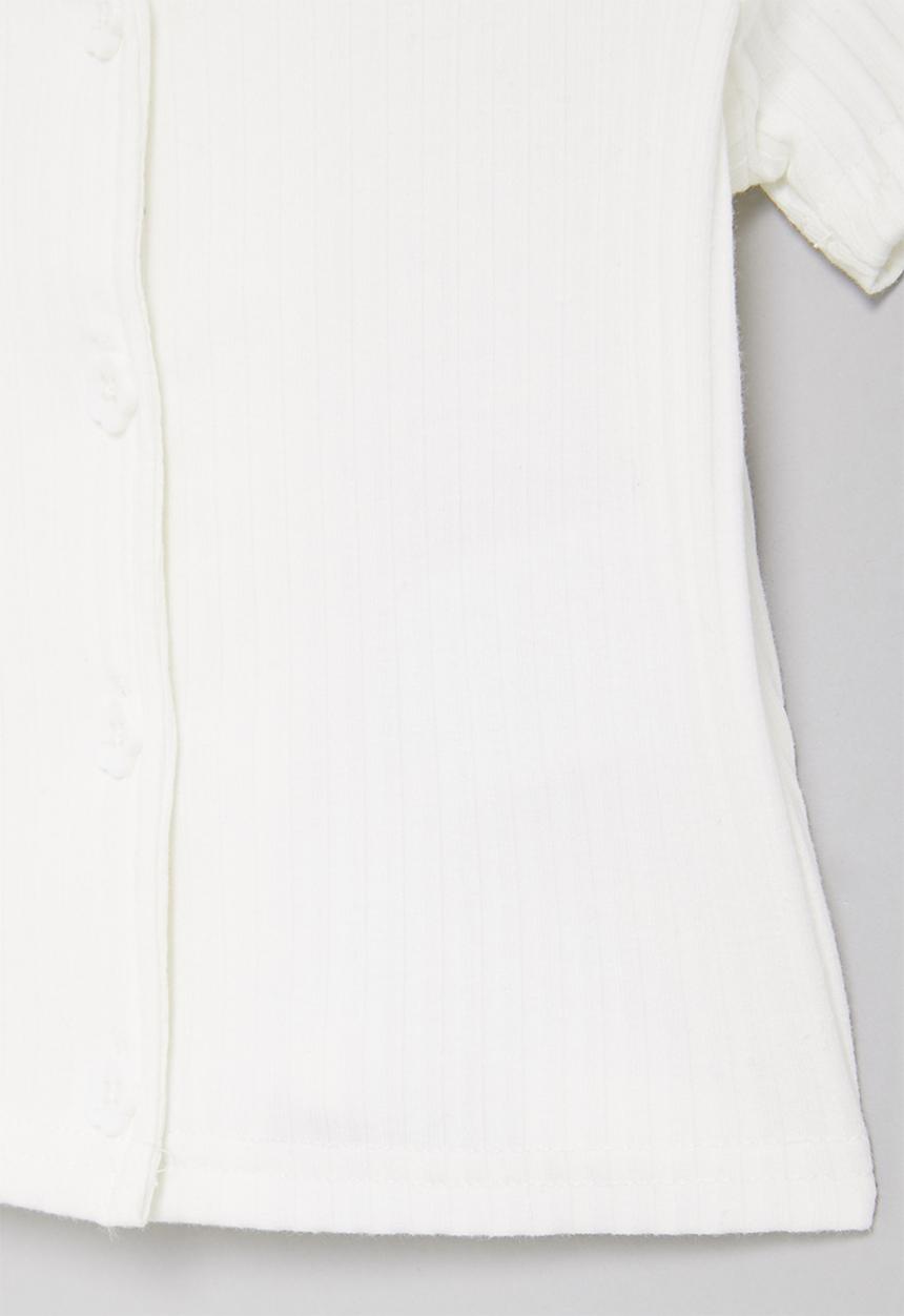 Cotton On - Britney short sleeve button through - vanilla