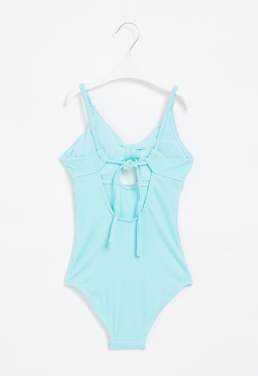 Rebel Republic - Girls one piece swimsuit - light blue