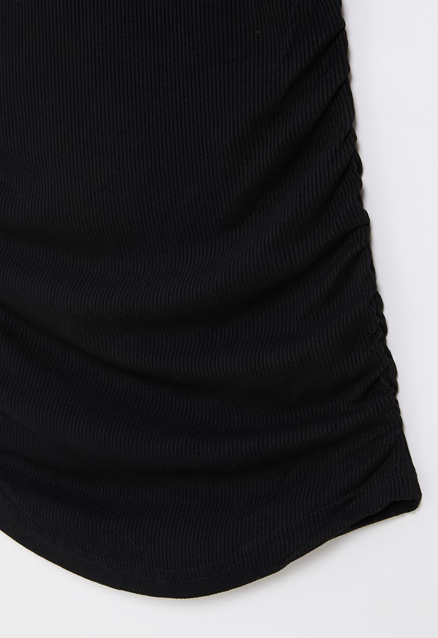 Rebel Republic - Girls dress with collar - black