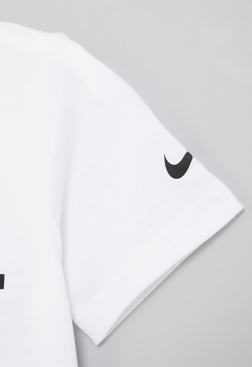 Nike - Nike boys just do it/swoosh split bolt - white