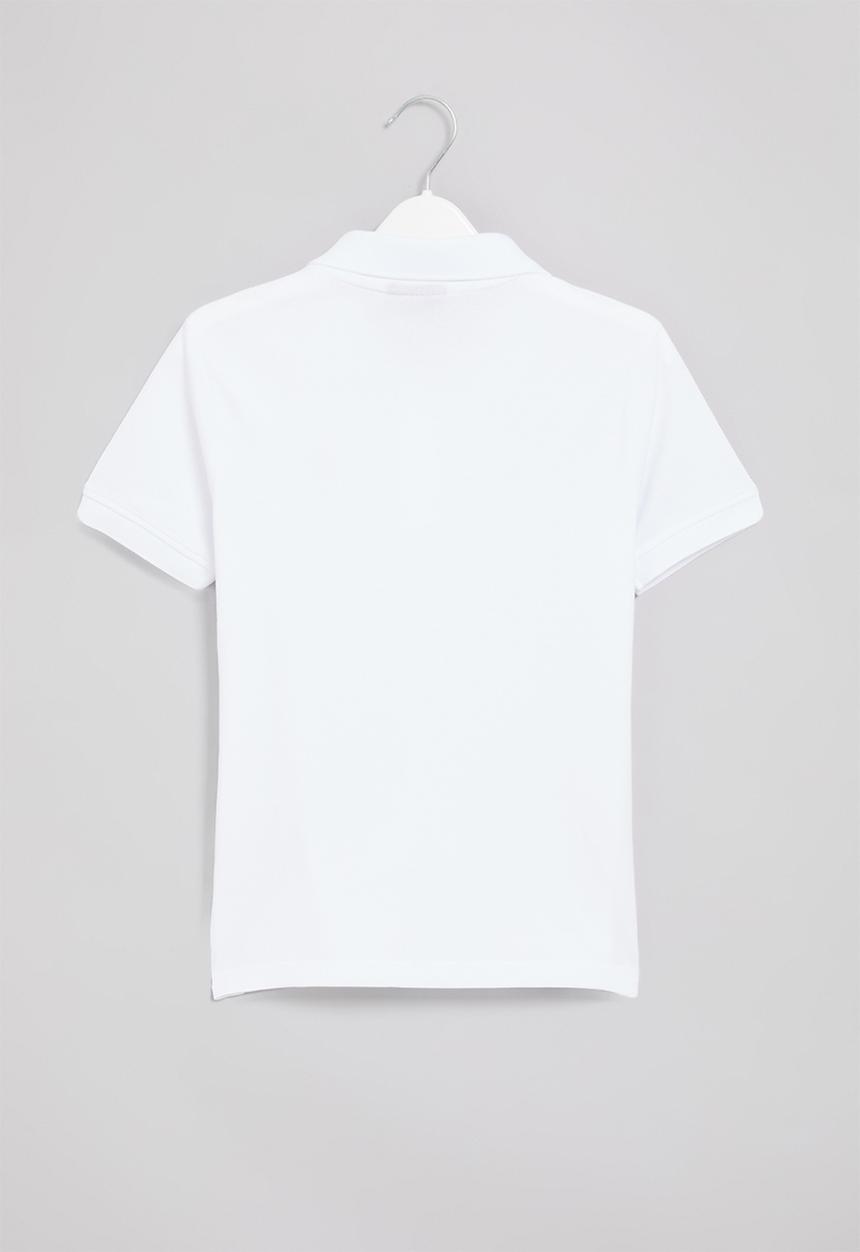 POLO - Boys classic short sleeve golfer - white