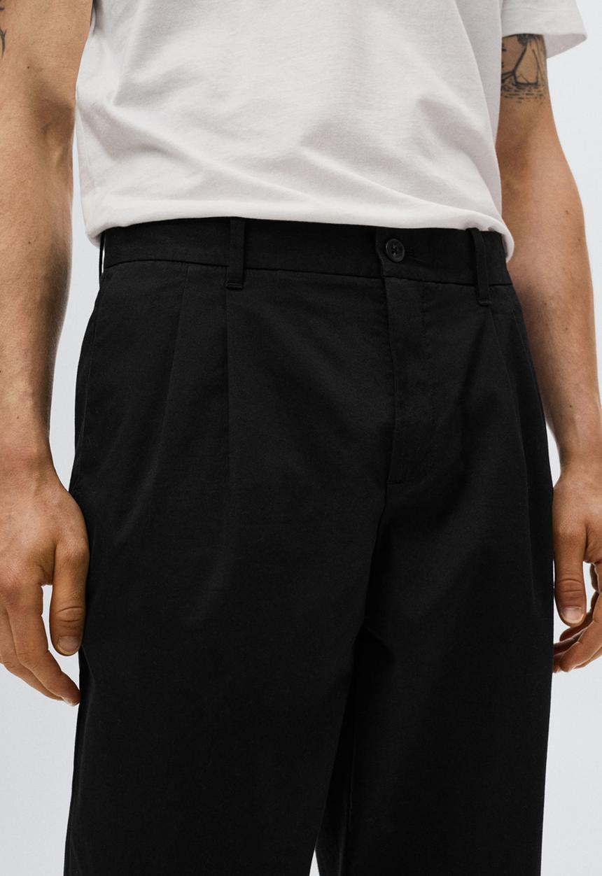 MANGO - Mineralp pleated pants - night blue