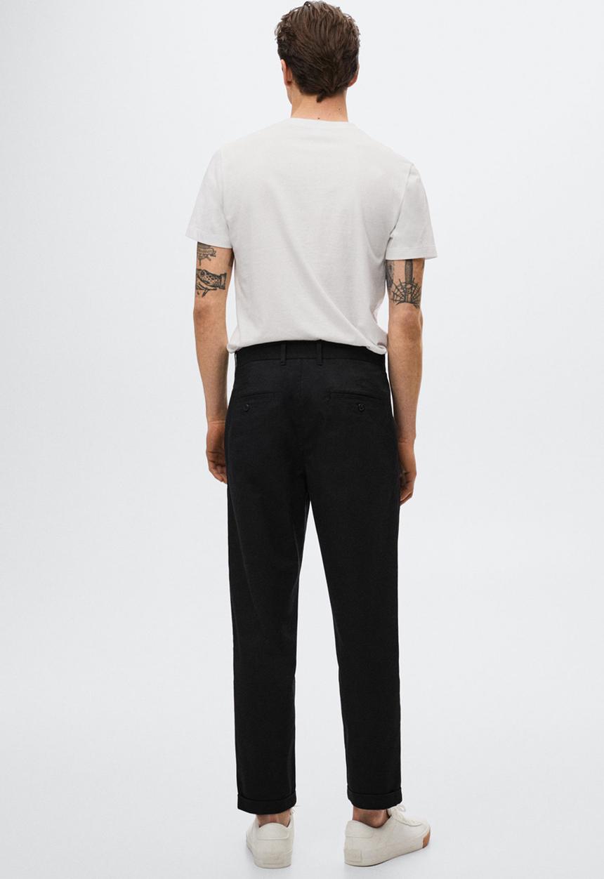 MANGO - Mineralp pleated pants - night blue
