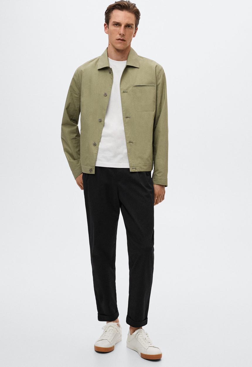 MANGO - Mineralp pleated pants - night blue