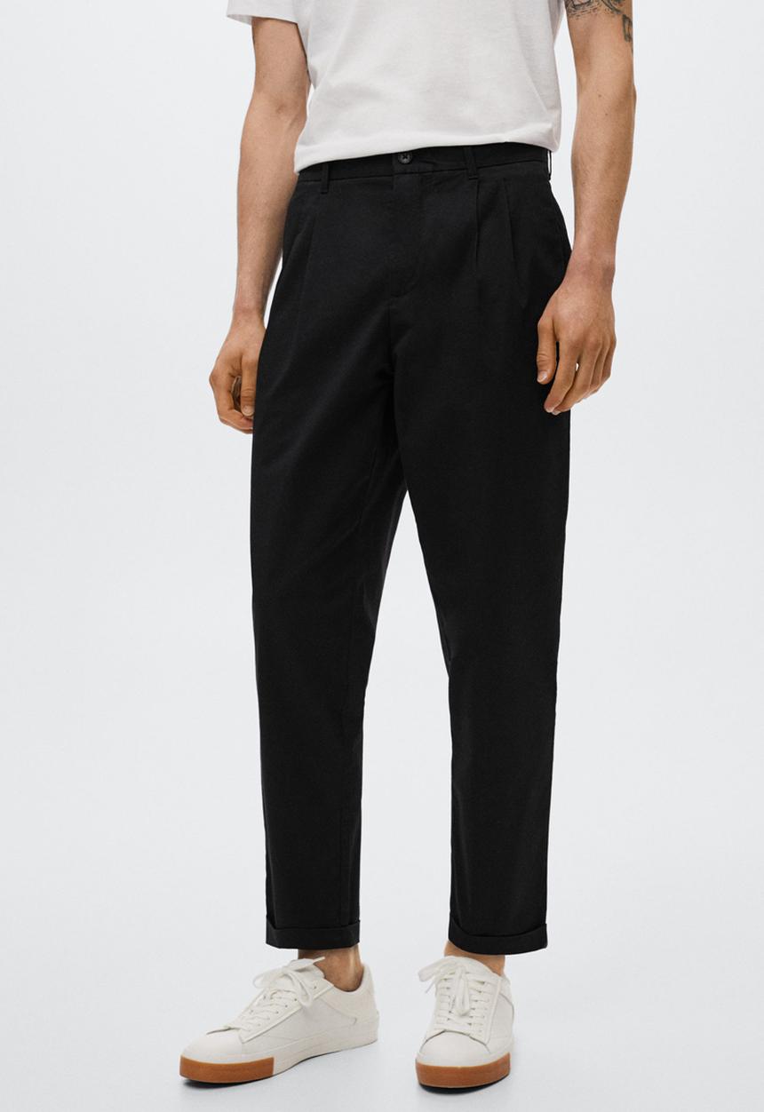 MANGO - Mineralp pleated pants - night blue