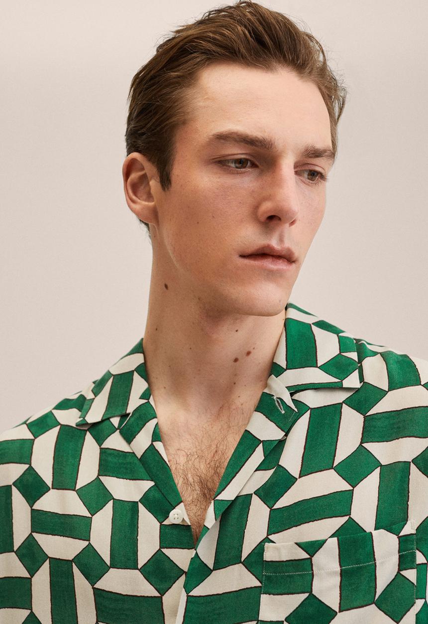 MANGO - Mag shirt  - green