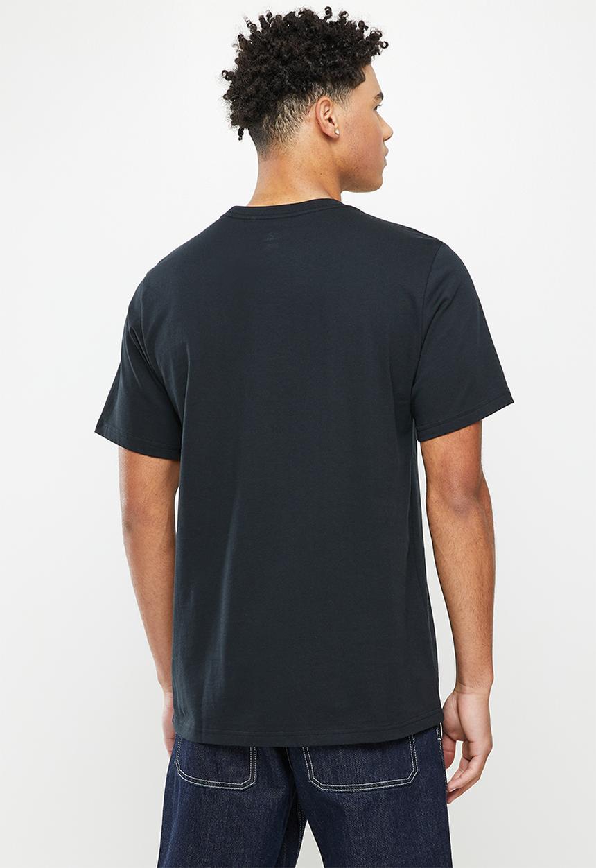 Converse - Standard fit center front chuck patch core tee - converse black
