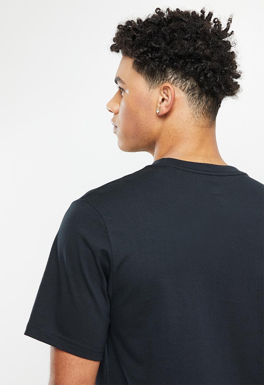 Converse - Standard fit center front chuck patch core tee - converse black