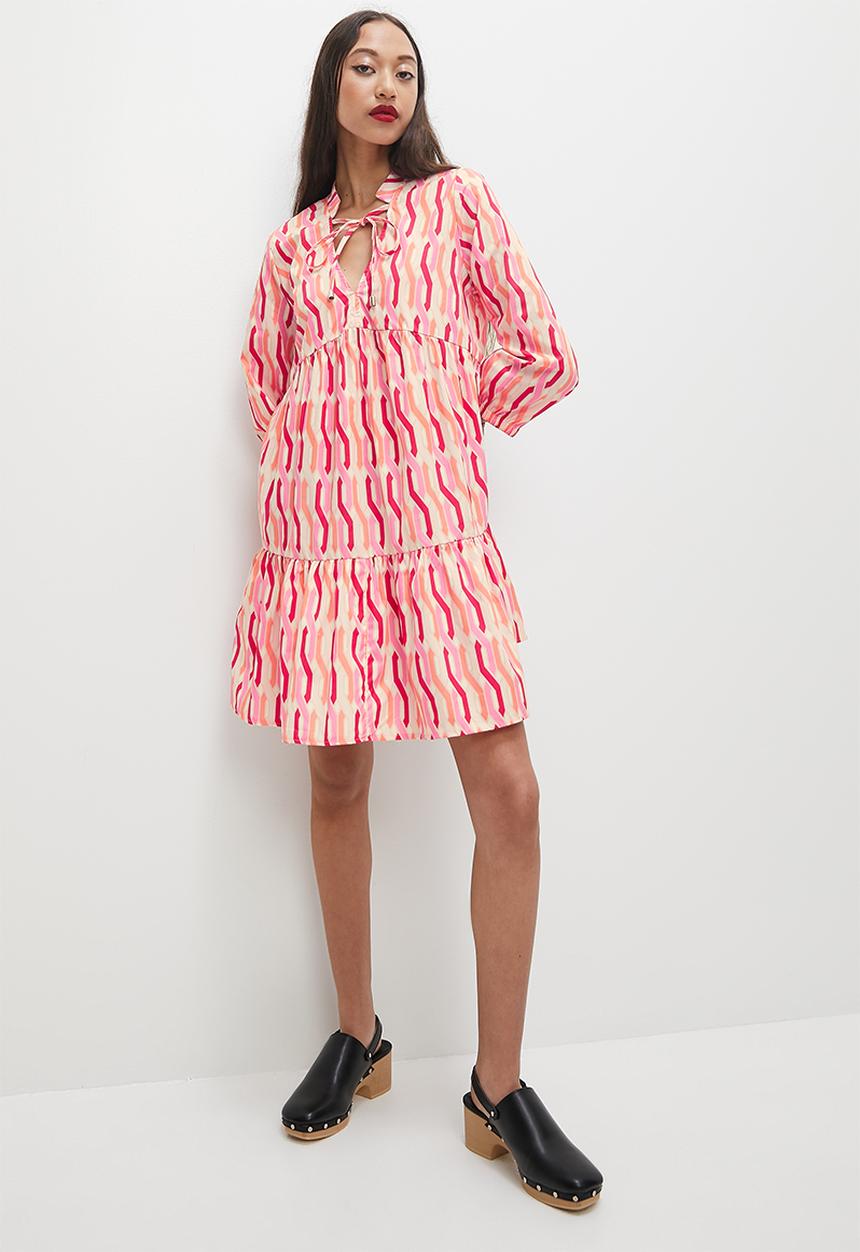 Superbalist - Tiered mini dress - pink 