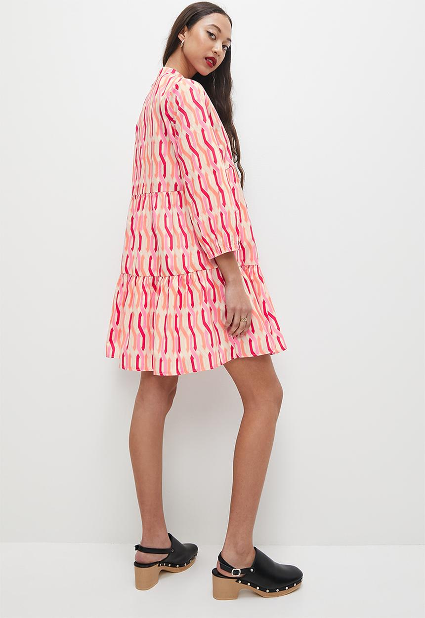 Superbalist - Tiered mini dress - pink 