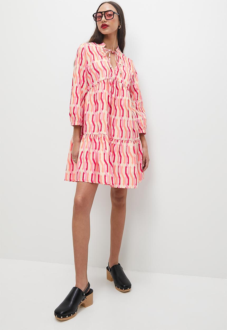 Superbalist - Tiered mini dress - pink 