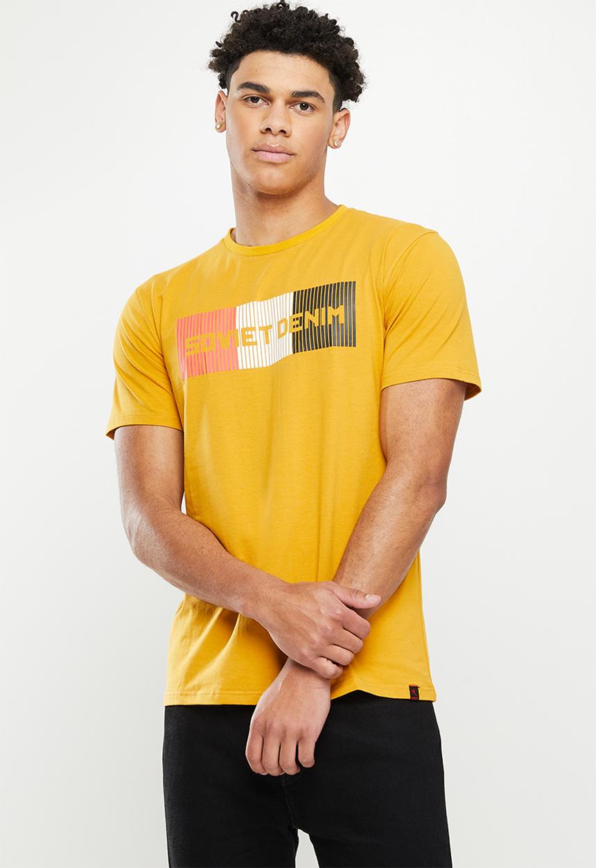SOVIET - M narciso short sleeve tee - new mustard
