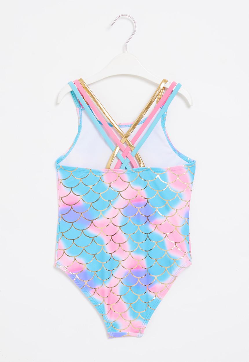 Rebel Republic - Girls shell swimsuit - multi