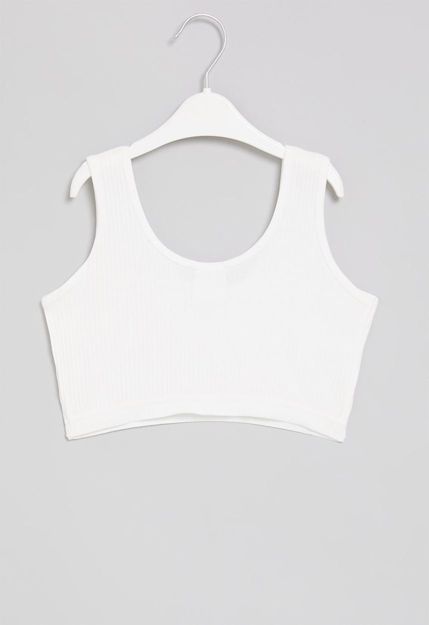 Rebel Republic - Girls plain bra - white