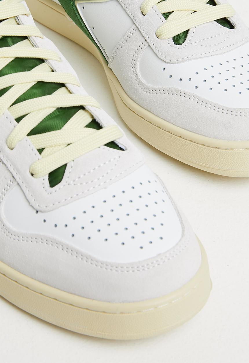 Diadora - Magic basket demi cut suede leather - white & greener pastures