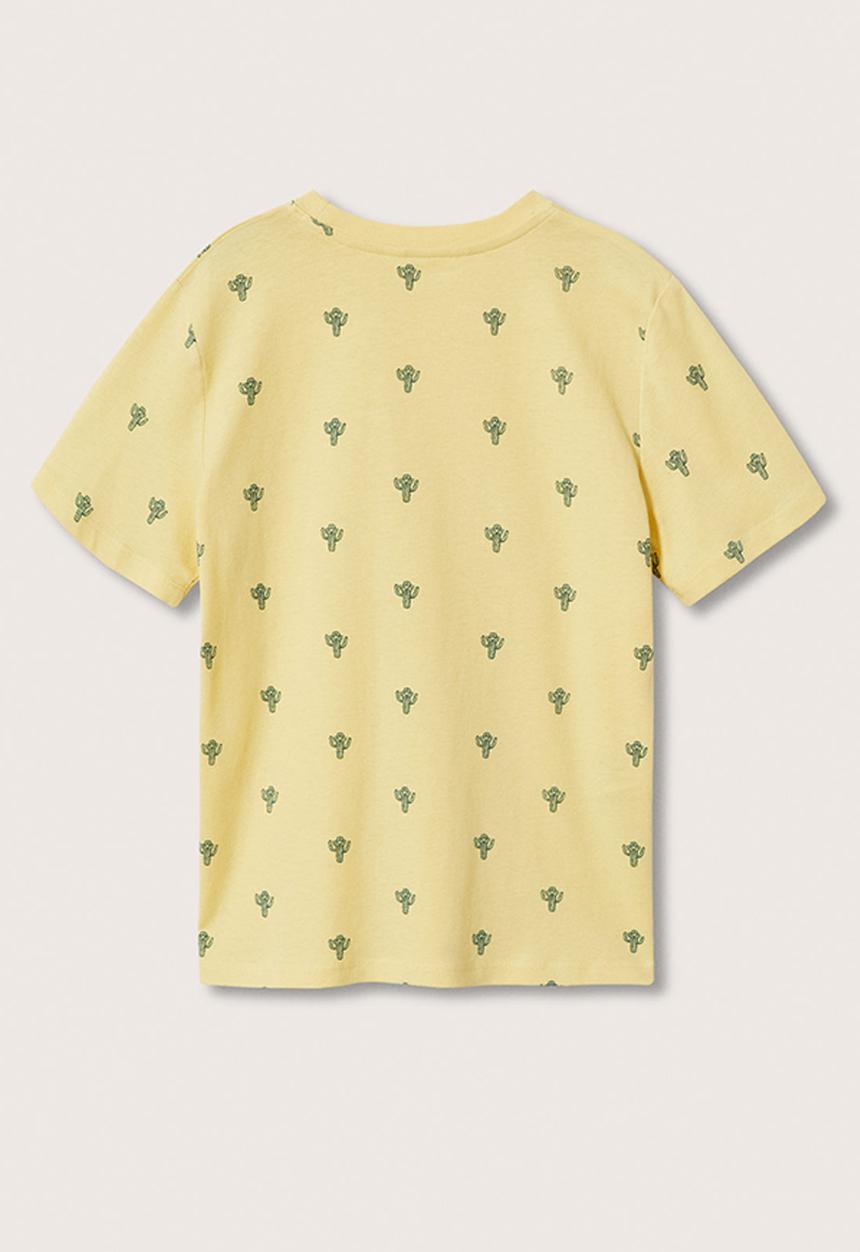 MANGO - T-shirt stamp - yellow