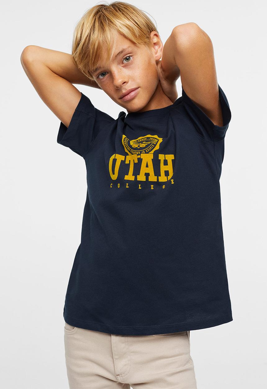 MANGO - T-shirt utaj - navy
