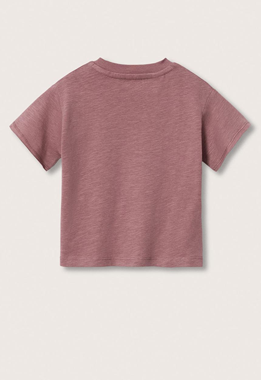 MANGO - T-shirt panter - dark red