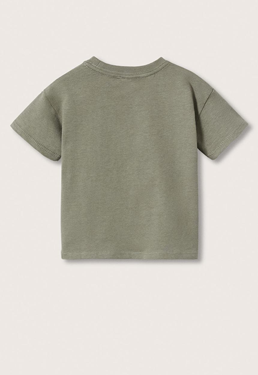 MANGO - T-shirt padded - khaki 