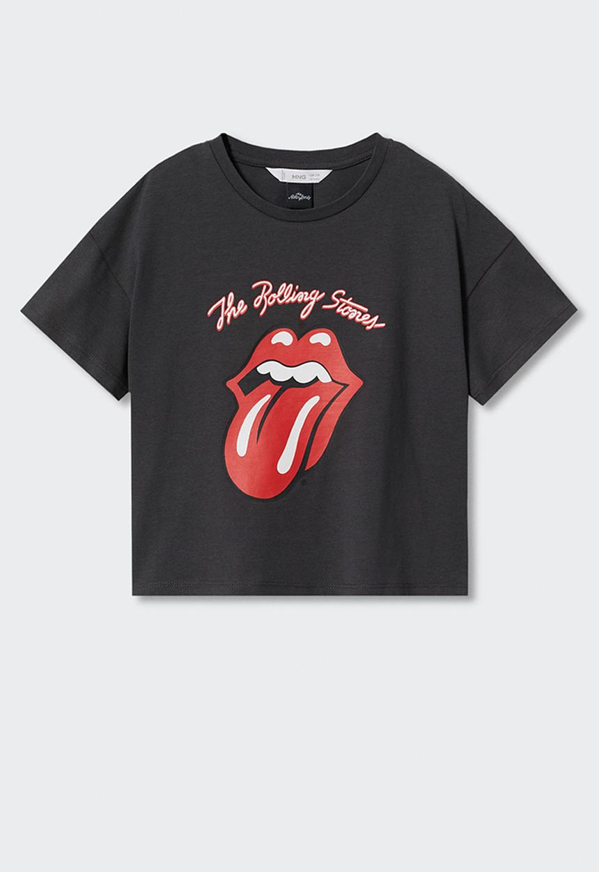MANGO - T-shirt rolling - charcoal