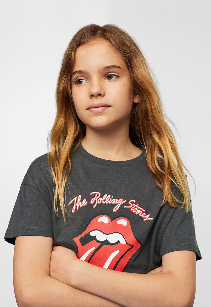 MANGO - T-shirt rolling - charcoal