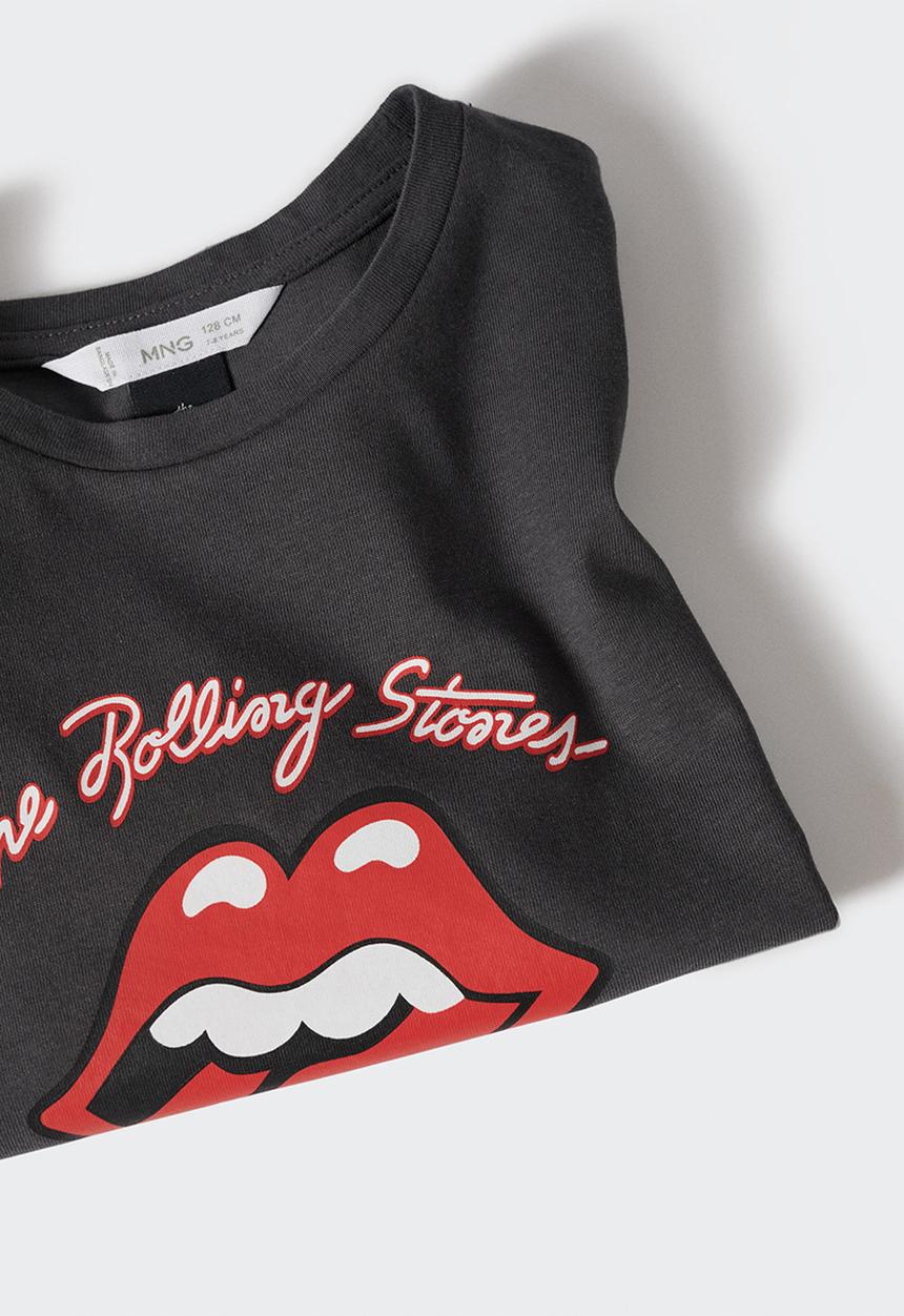 MANGO - T-shirt rolling - charcoal
