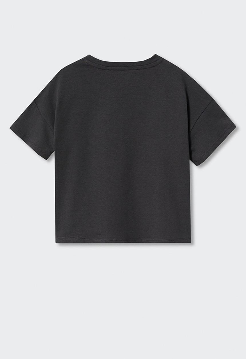 MANGO - T-shirt rolling - charcoal