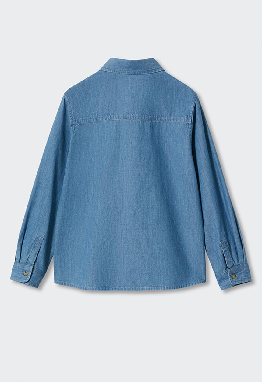 MANGO - Shirt joan - open blue