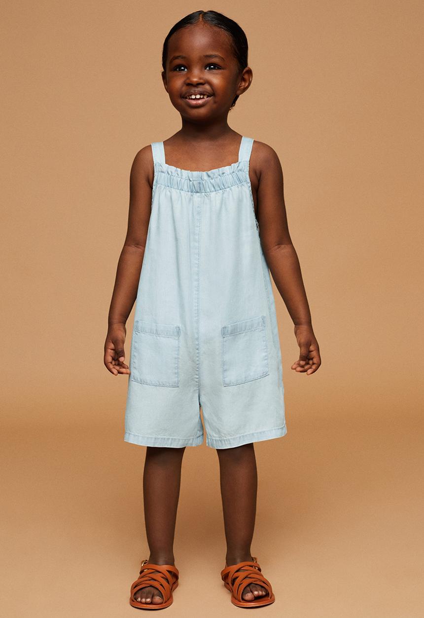 MANGO - Playsuit mati - open blue