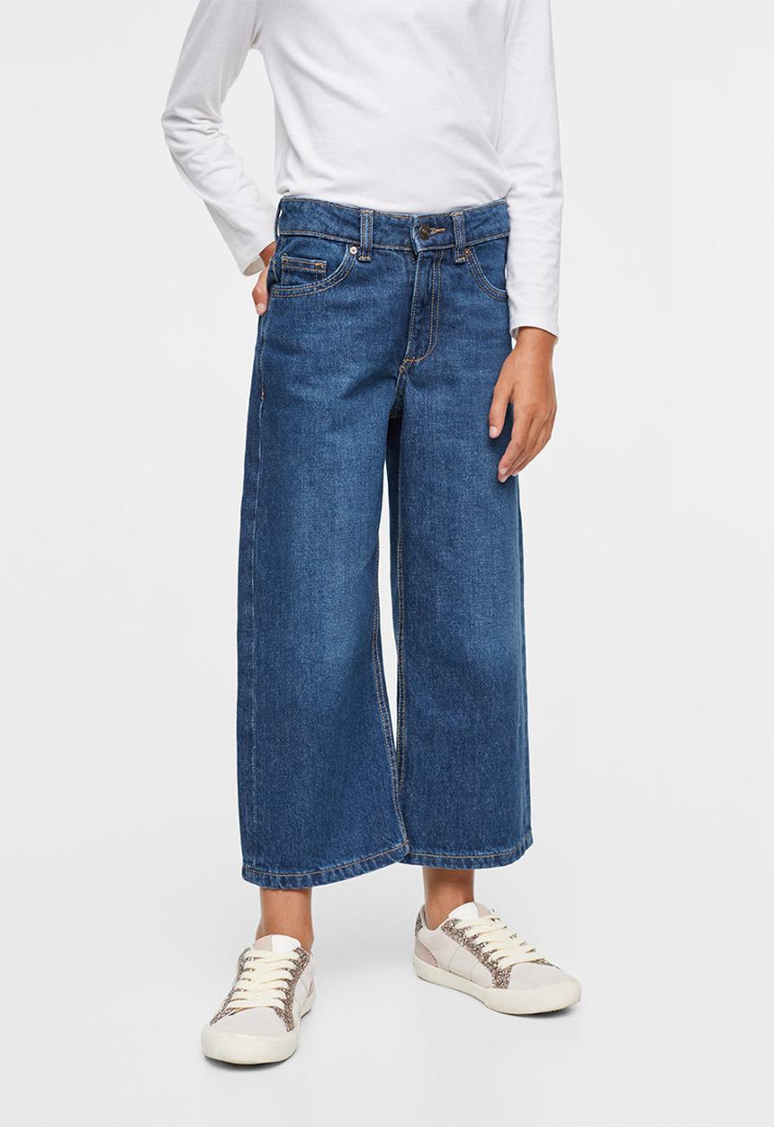 MANGO - Jeans culotte - dark blue