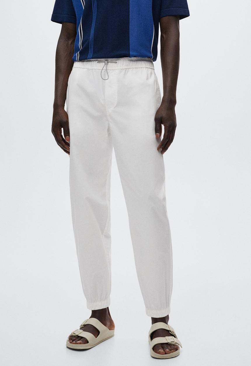 MANGO - Genova pant - cream