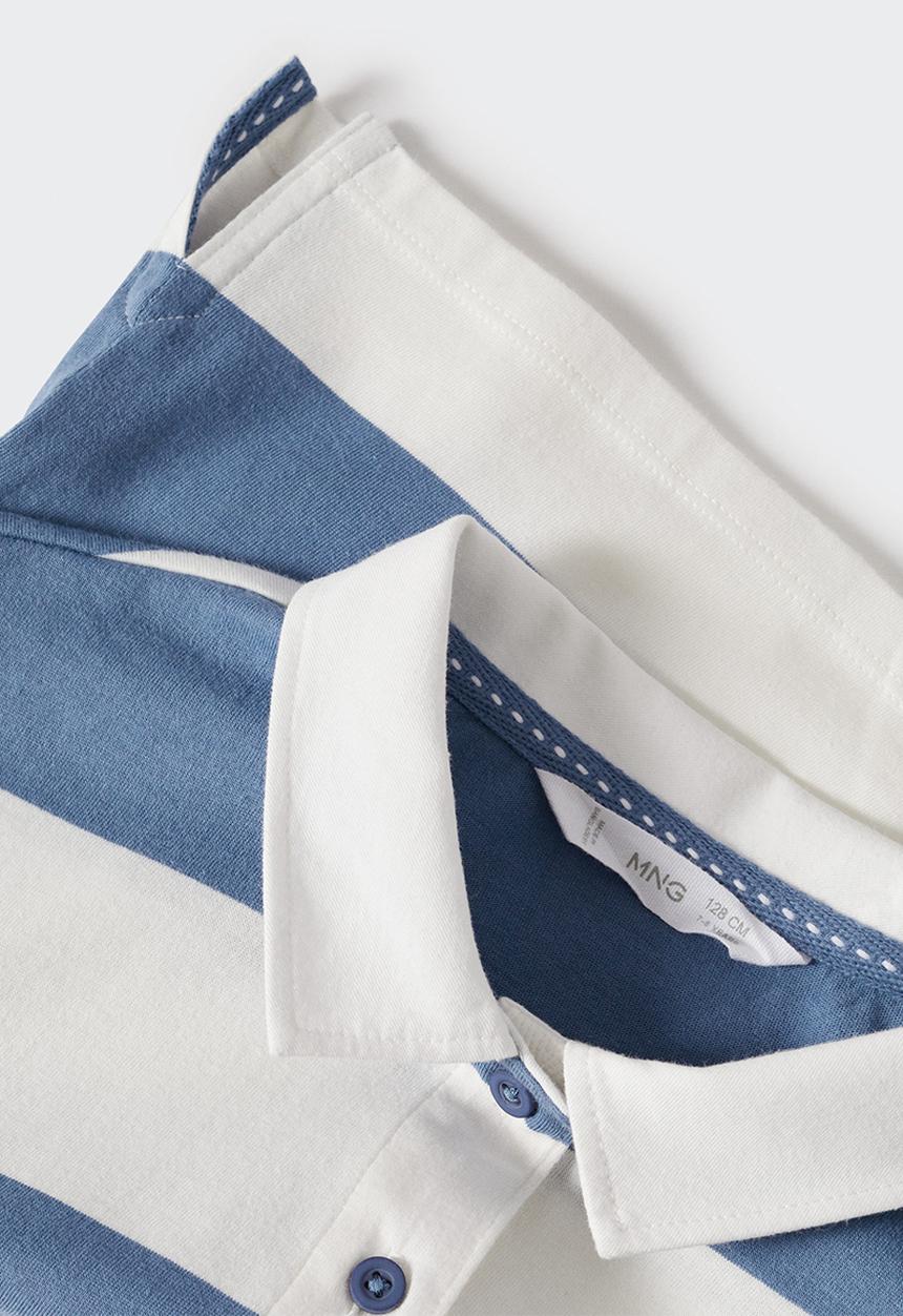 MANGO - Polo shirt pili - light blue