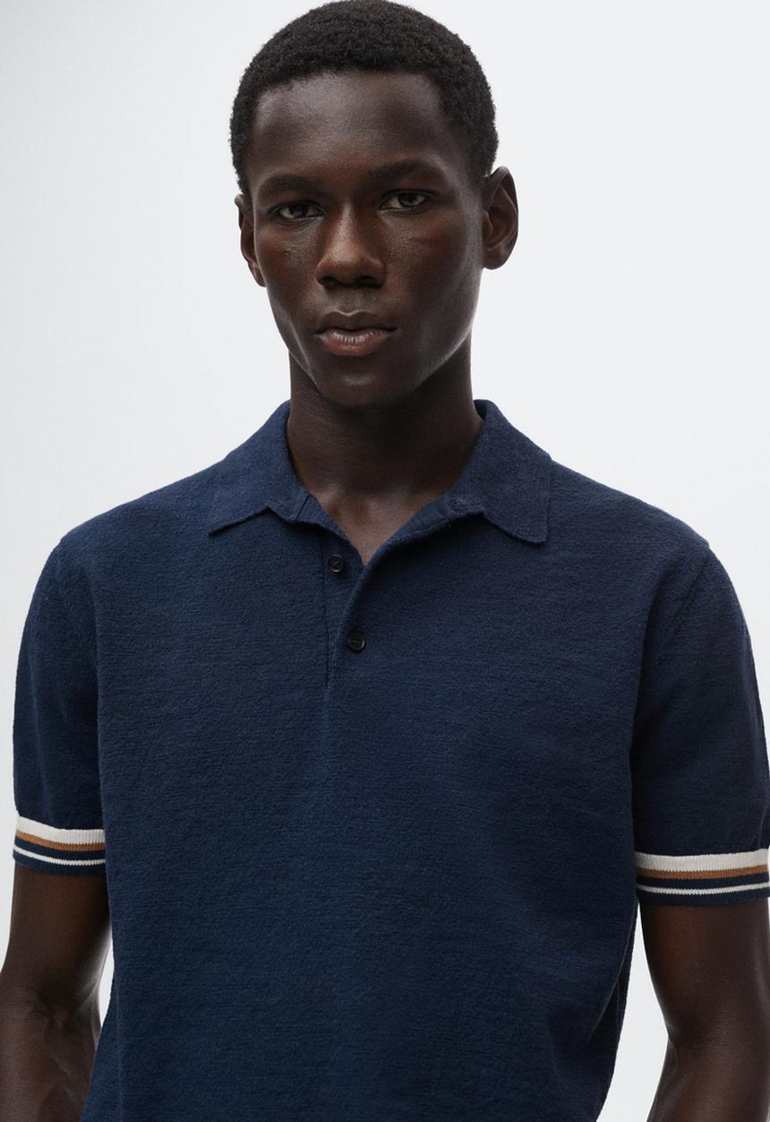 MANGO - Polo shirt degas - navy