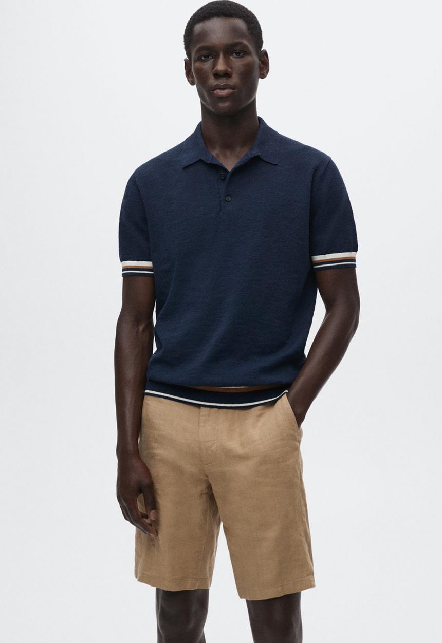 MANGO - Polo shirt degas - navy