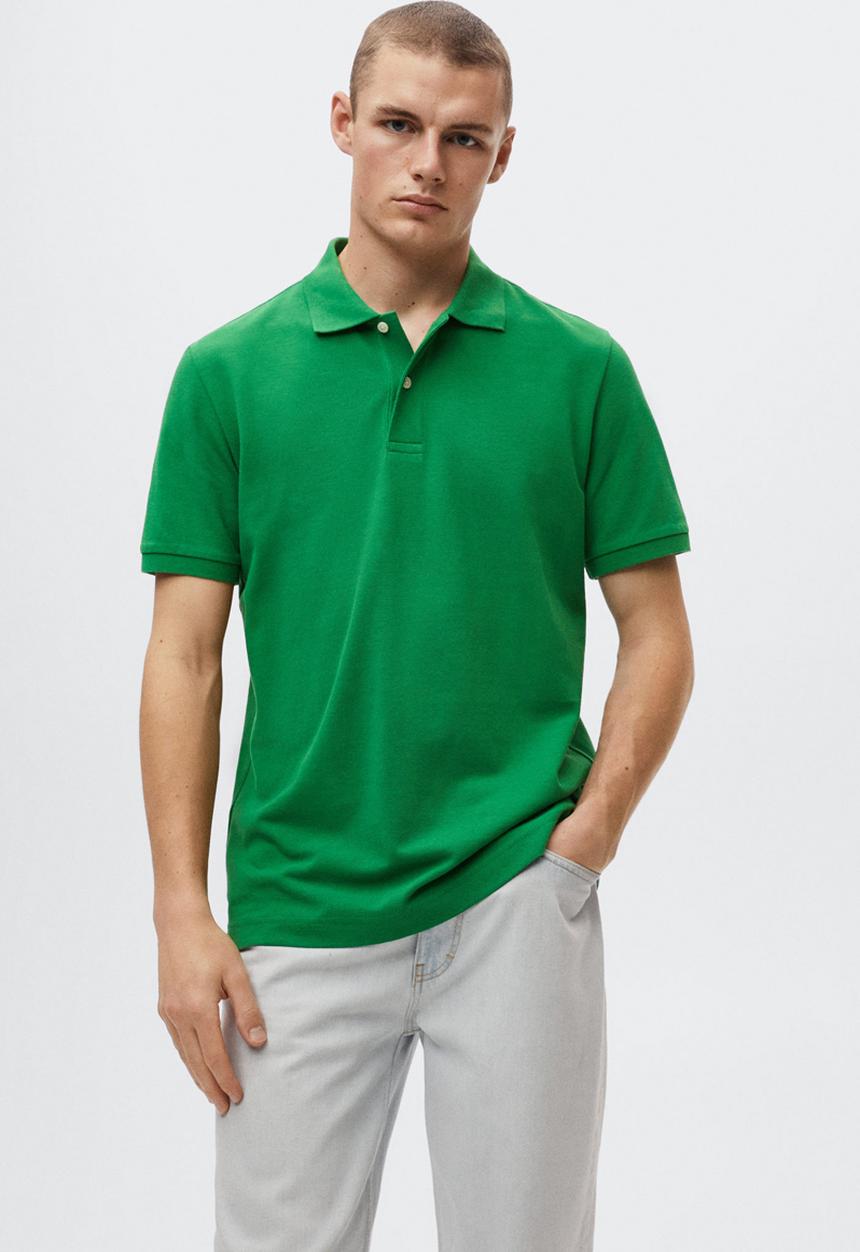 MANGO - Polo shirt rea - green