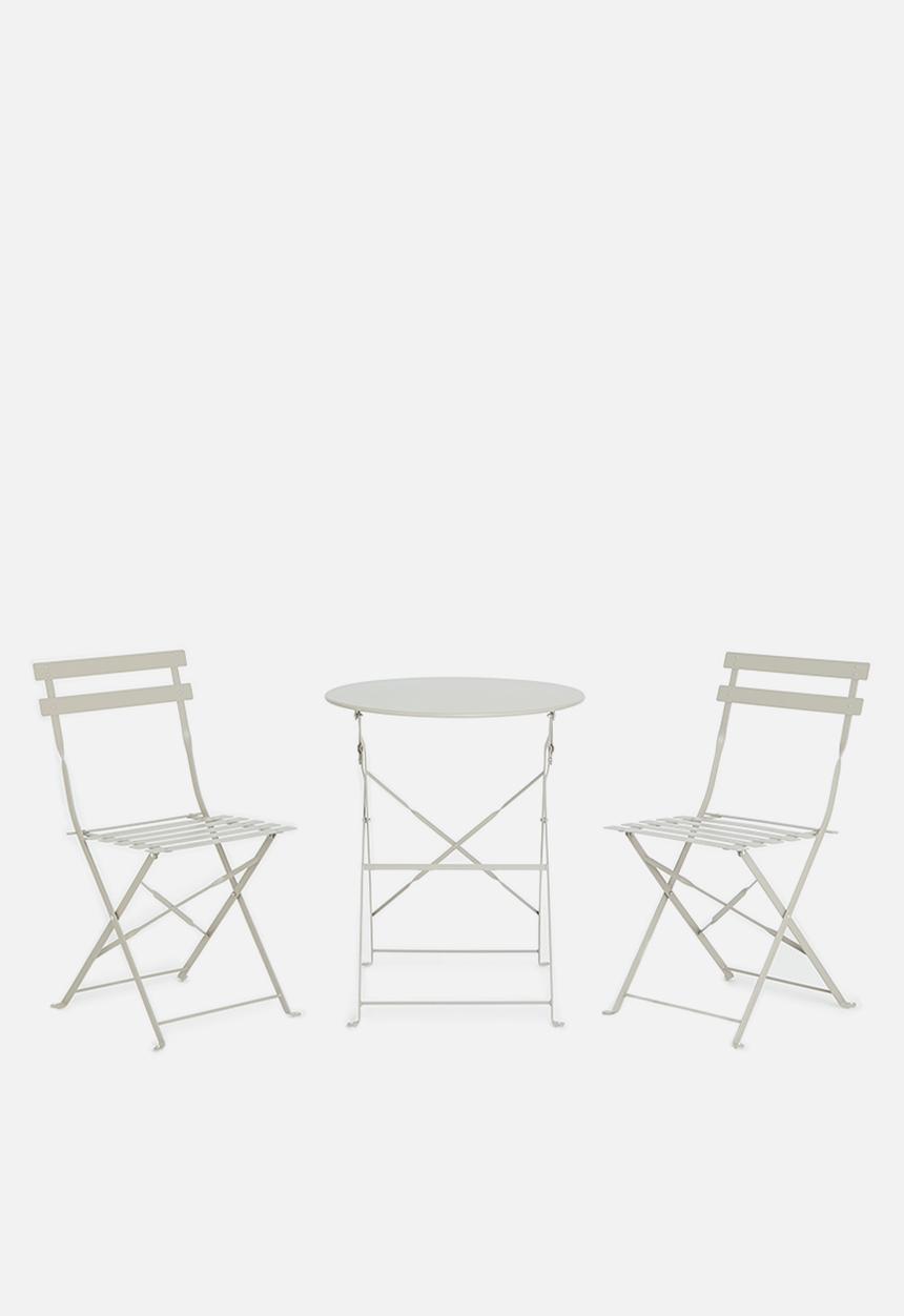 H&S - Garden Foldable Bistro set - taupe