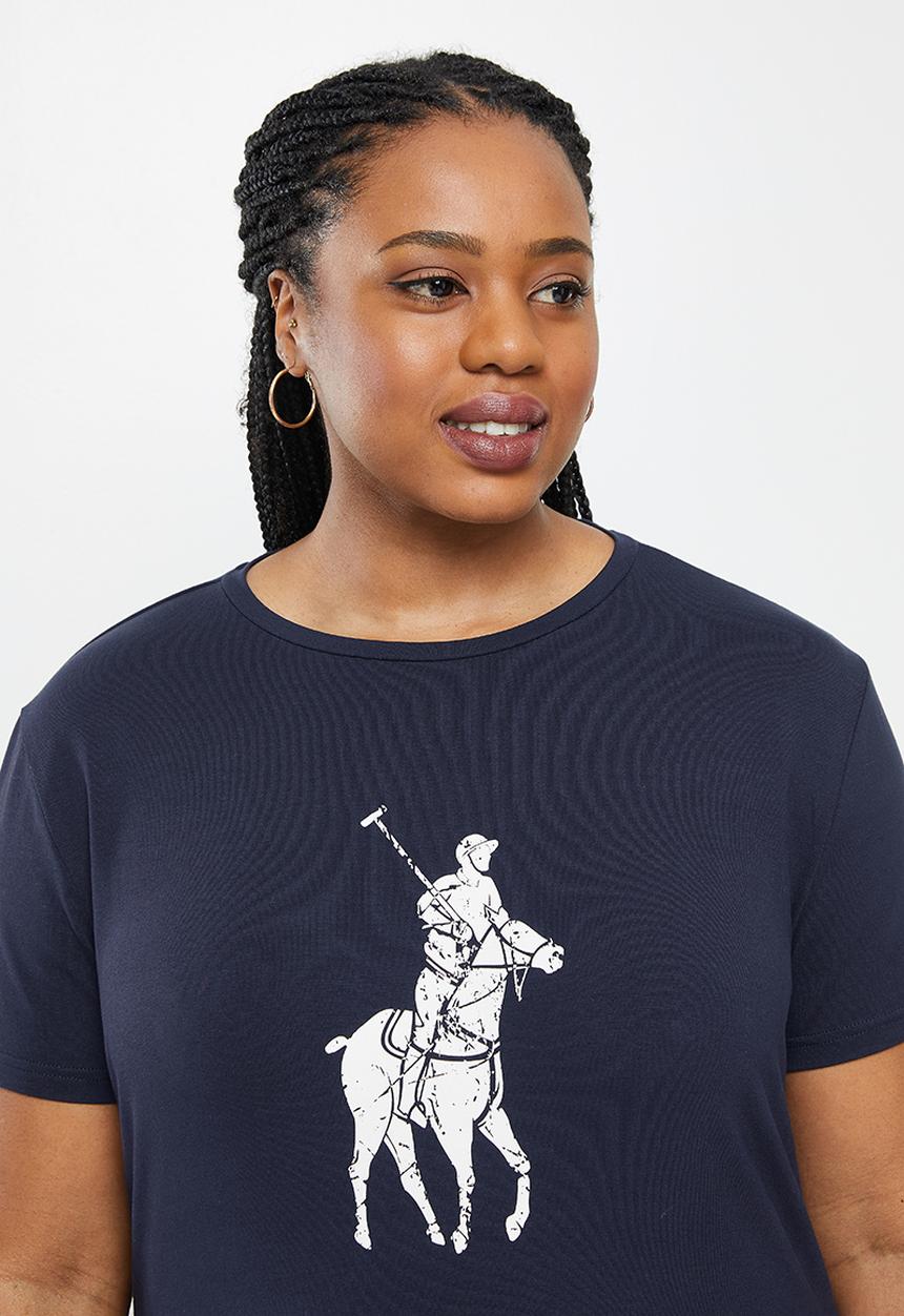 POLO - Plus allie short sleeve pony T-shirt - navy
