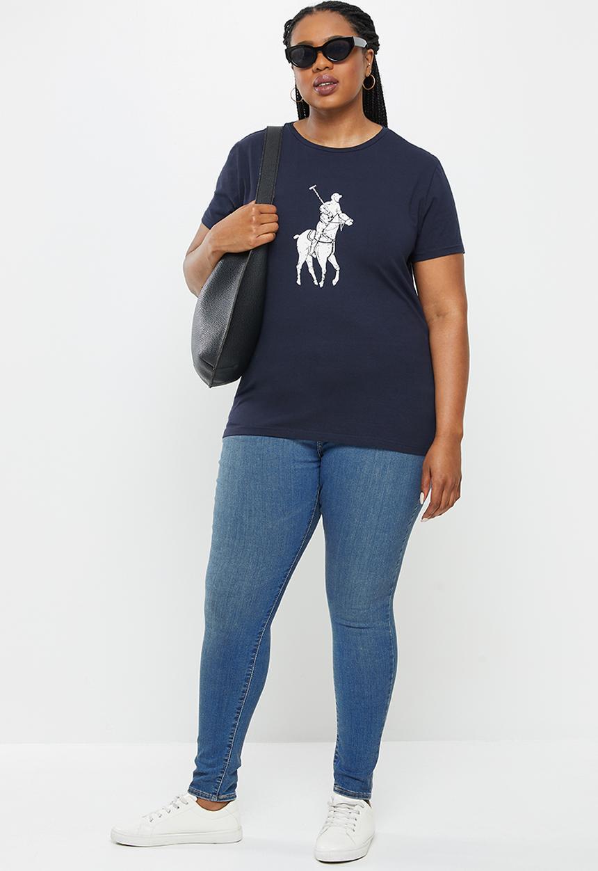 POLO - Plus allie short sleeve pony T-shirt - navy