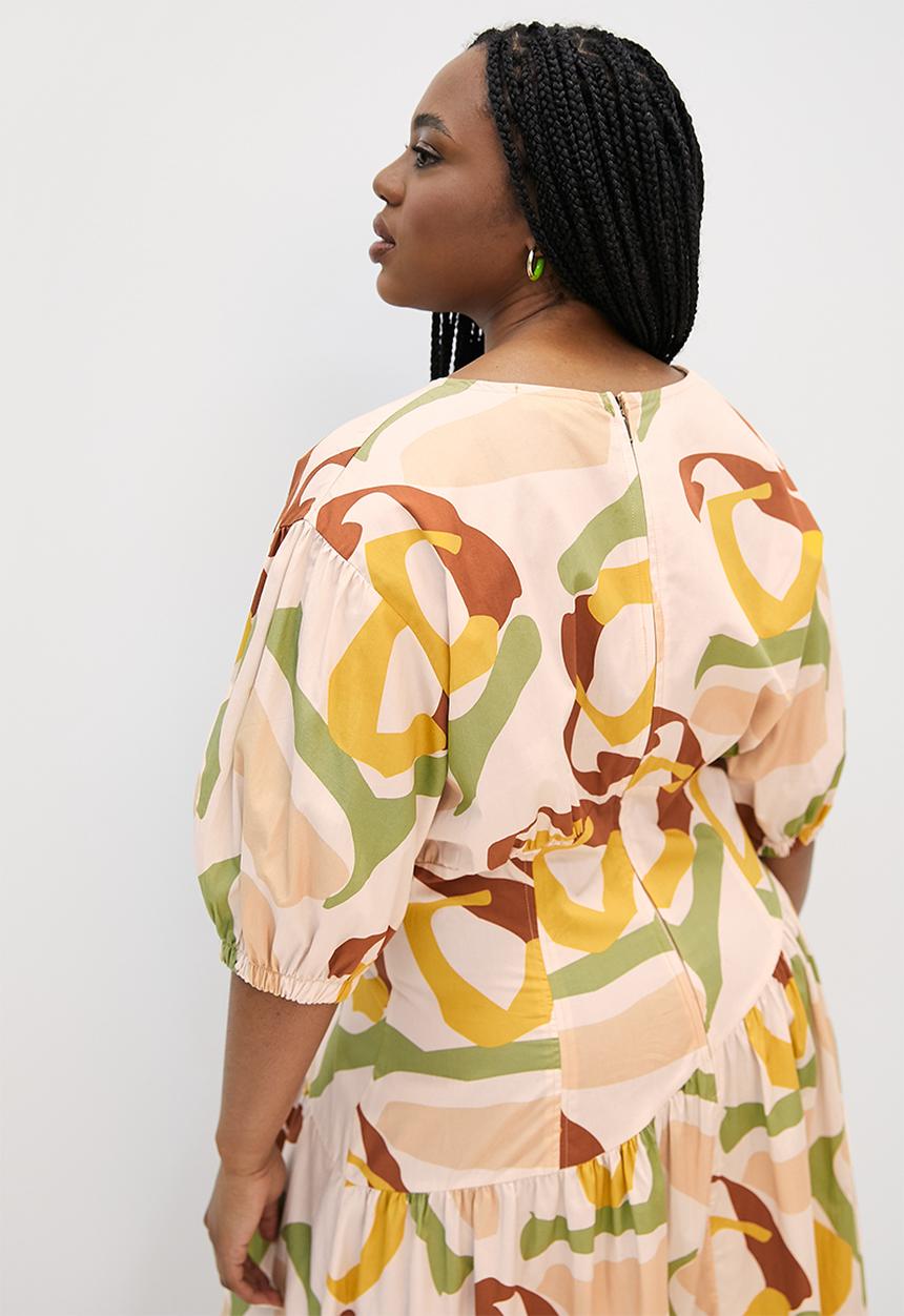 Superbalist - Lulama Wolf tiered midi dress - Eden