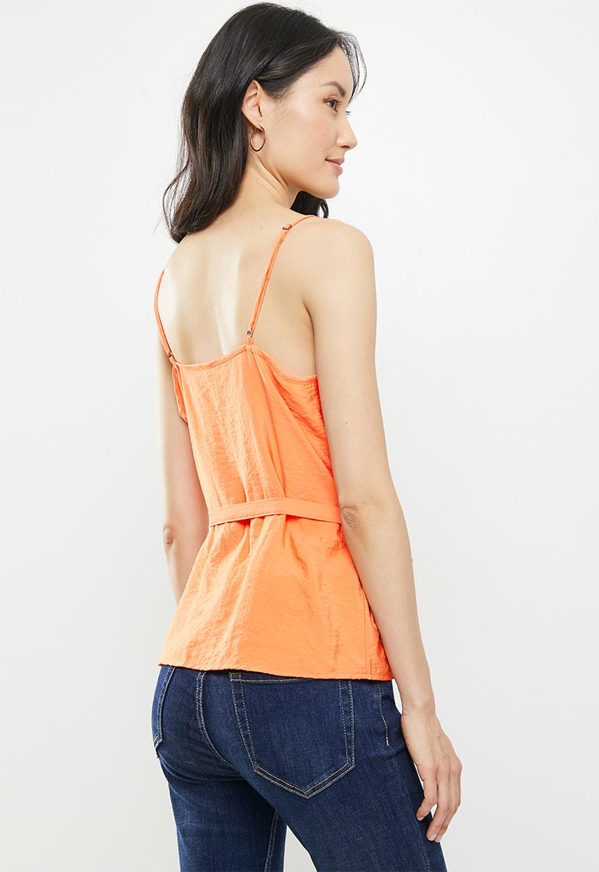 Jacqueline de Yong - Monroe strap singlet - nectarine