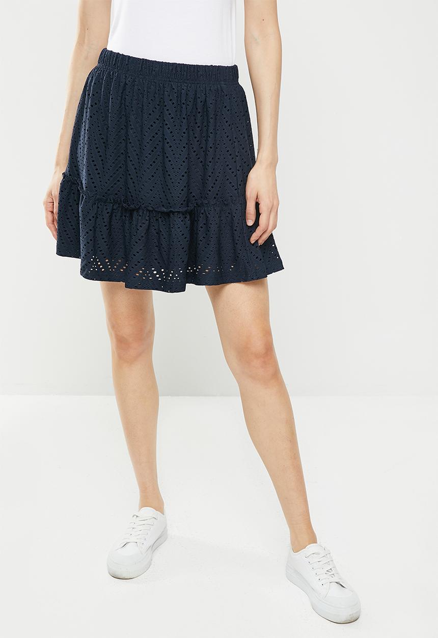 Jacqueline de Yong - Carla cathinka frill skirt - sky captain
