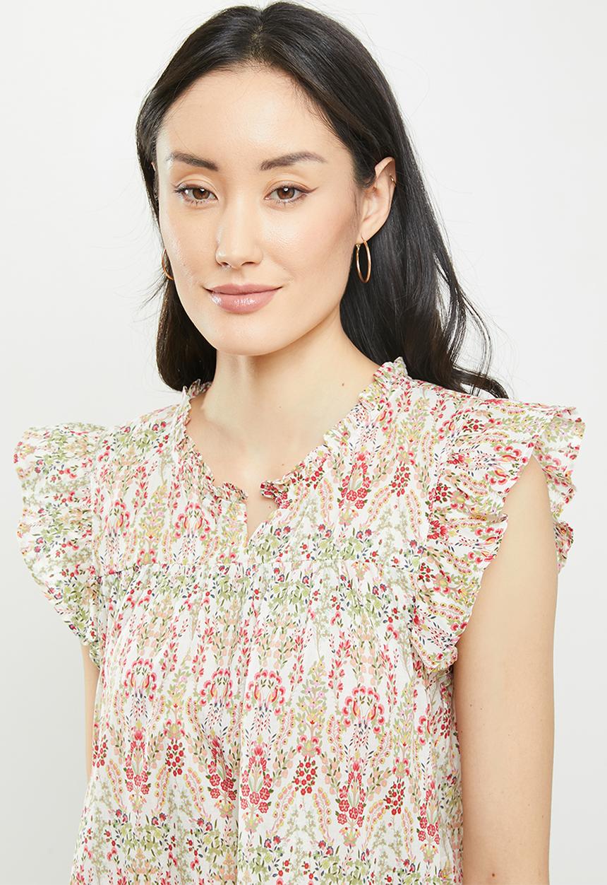 Jacqueline de Yong - Rosie sleeveless top - cloud dancer
