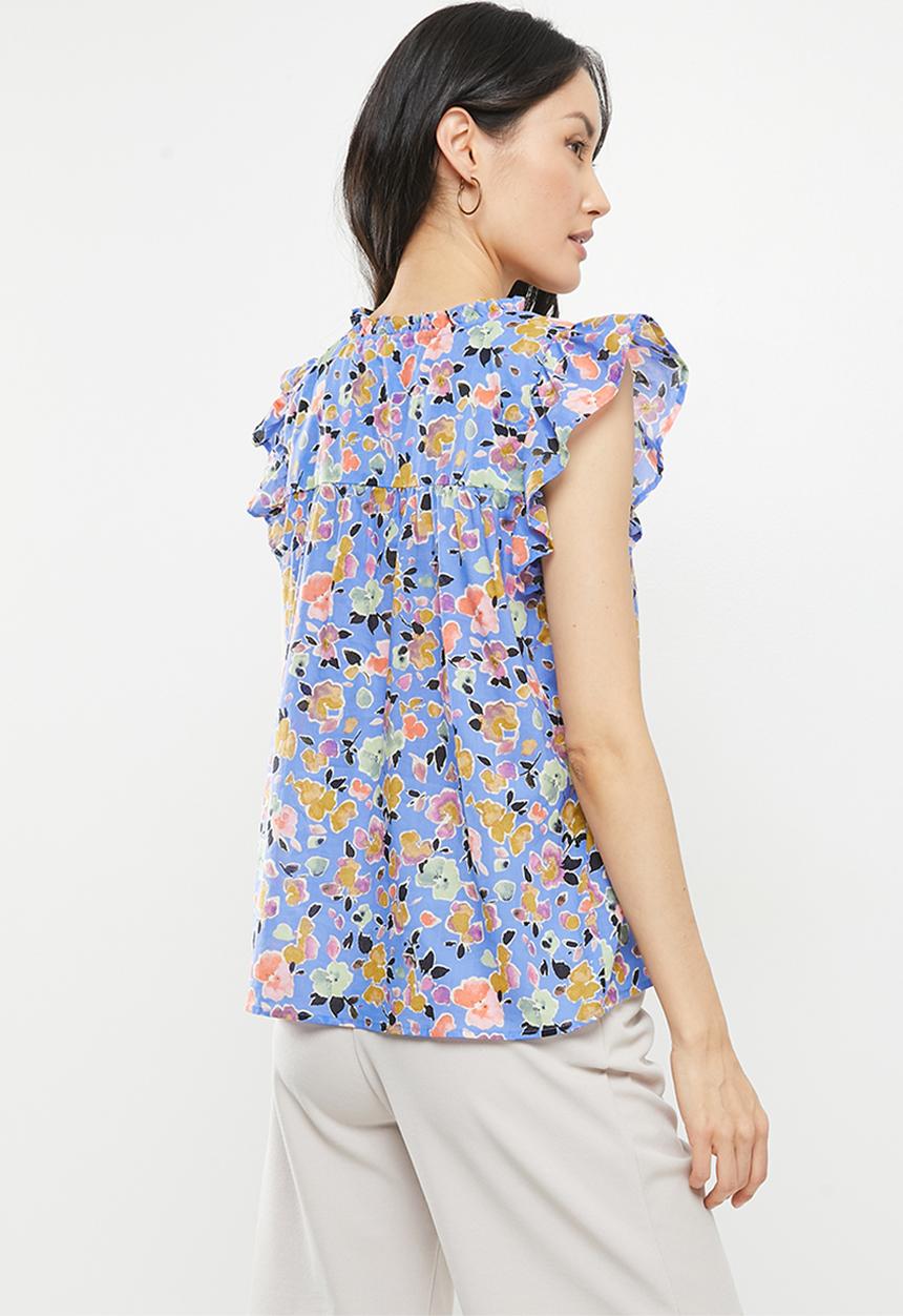 Jacqueline de Yong - Rosie sleeveless top - hydrangea