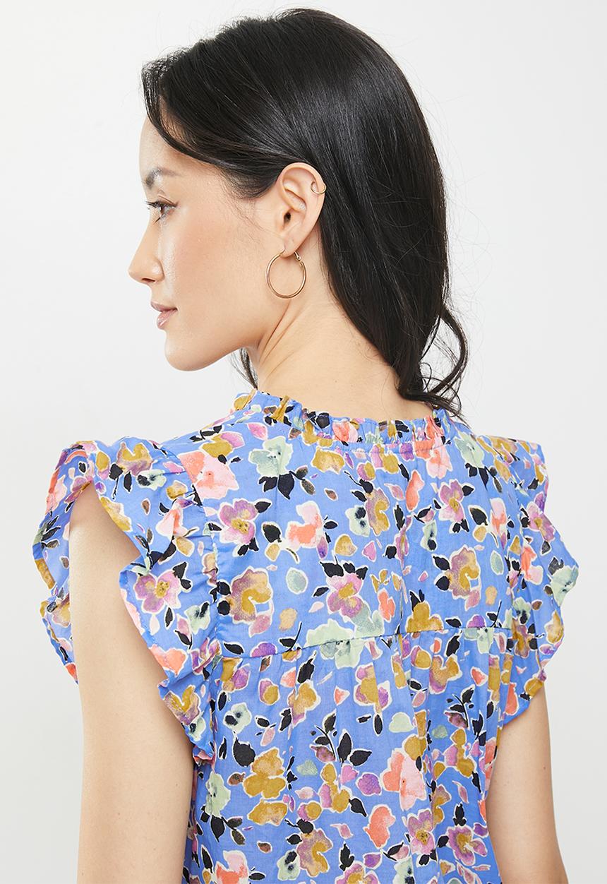 Jacqueline de Yong - Rosie sleeveless top - hydrangea