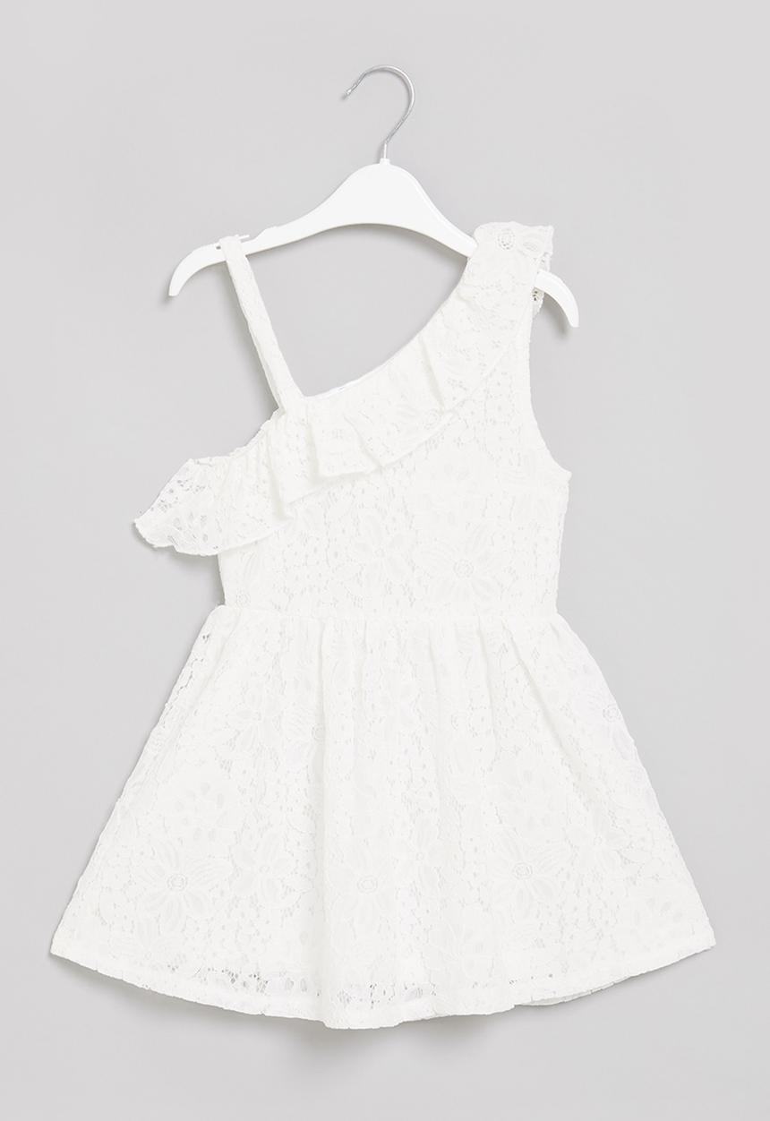 Pop Candy - Girls lace dress - white