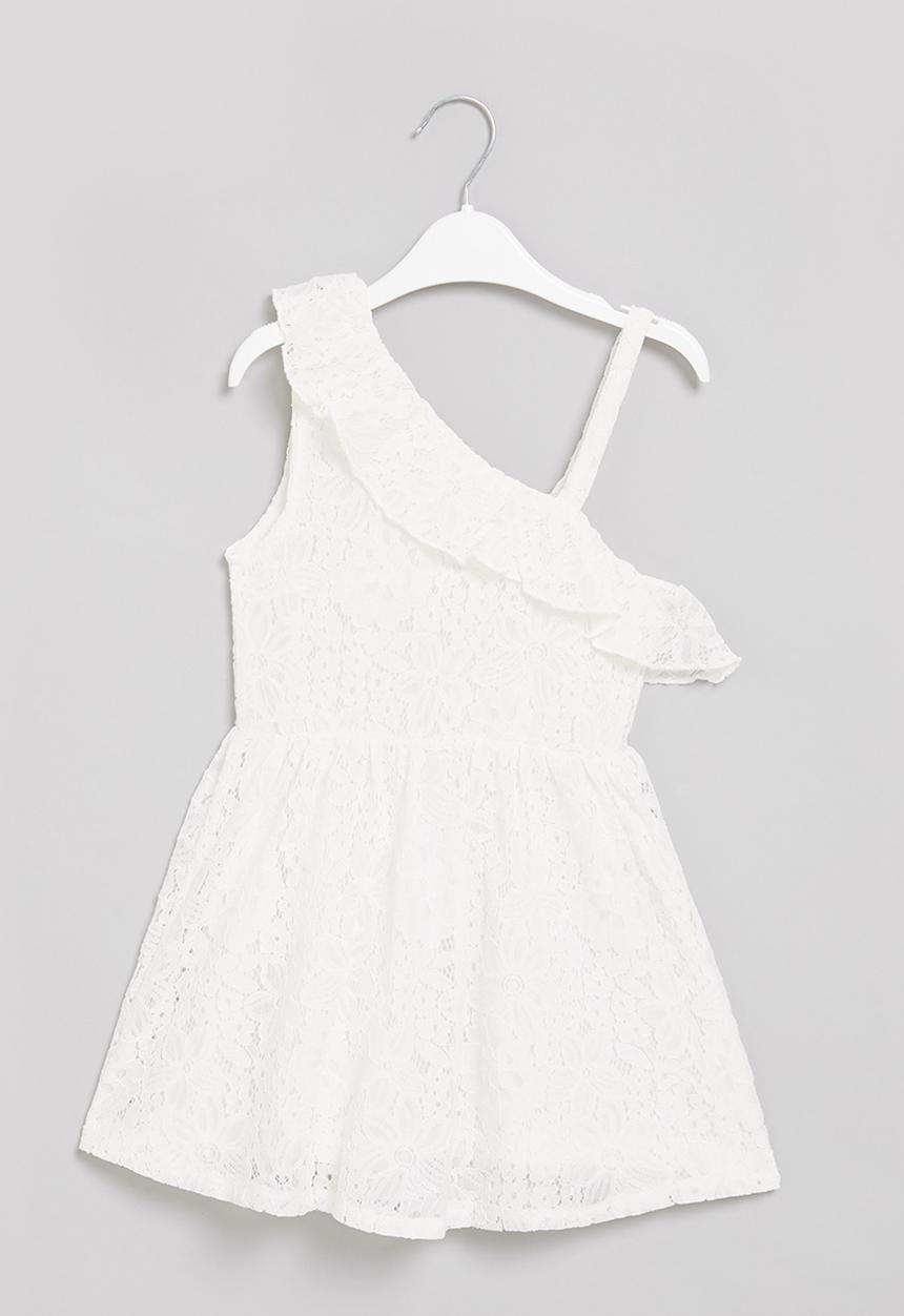 Pop Candy - Girls lace dress - white