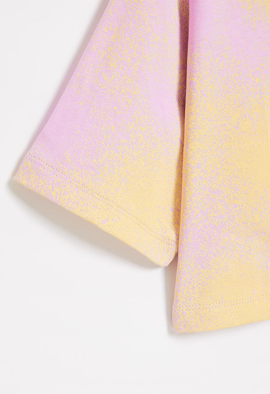 adidas Originals - Crop tee - bliss lilac & almost yellow
