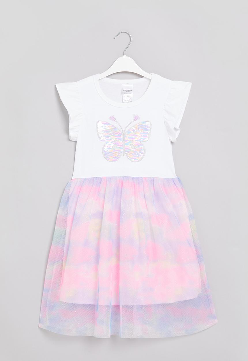 Pop Candy - Girls butterfly dress - multi