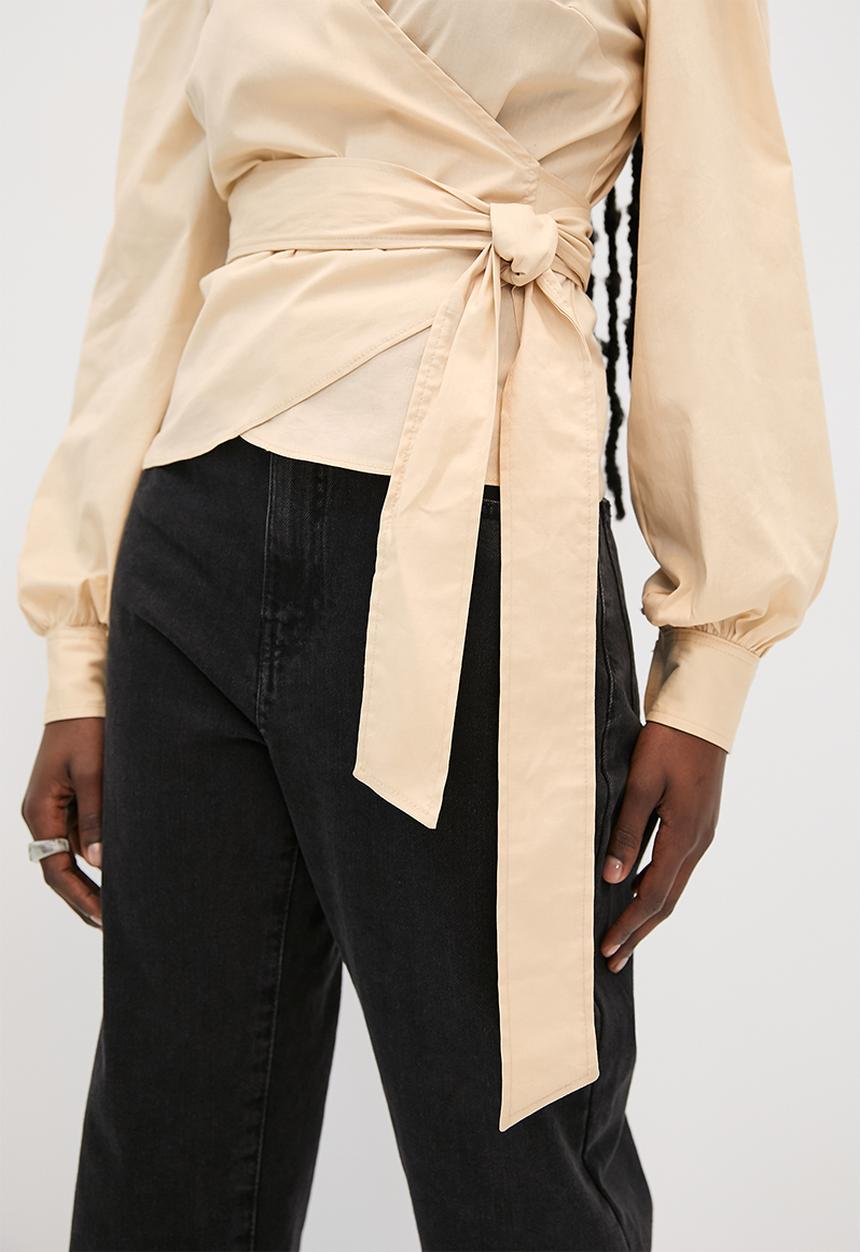 Superbalist - Lulama Wolf wrap blouse - Sahara