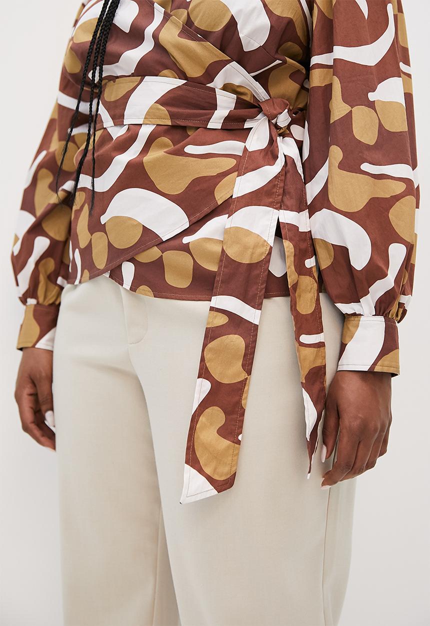 Superbalist - Lulama Wolf wrap blouse - Sensitivity 